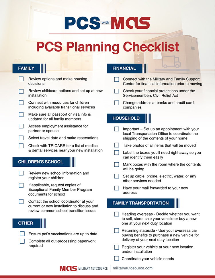 Pcs Checklist The Ultimate Pcs Binder For Your Military Move