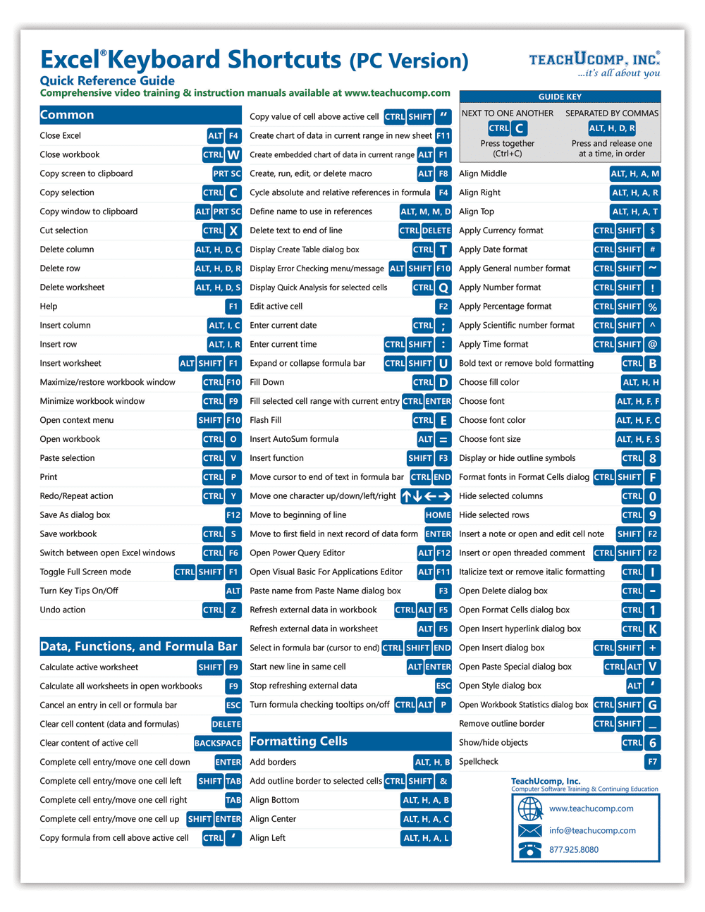 Pin By Business Computer On Free Cheat Sheets Excel Shortcuts Microsoft Excel Tutorial Excel