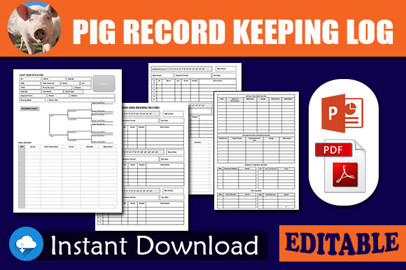 Printable Pig Record Keeping Template Forms