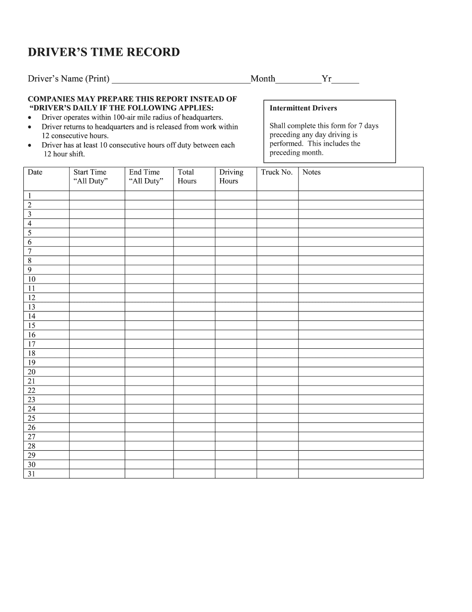 Printable Record Of Road Test Fill And Sign Printable Template Online