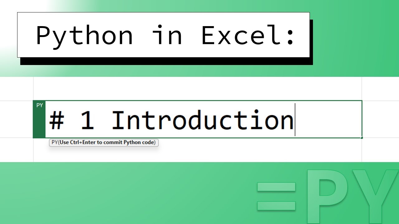 Python In Excel Dive Into Data Youtube