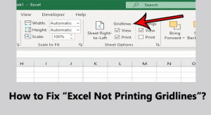 Quick Fix Guide Ms Excel Not Printing Gridlines Exposed