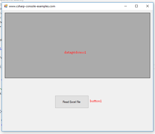 Reading Excel File In C Windows Form Application Programming