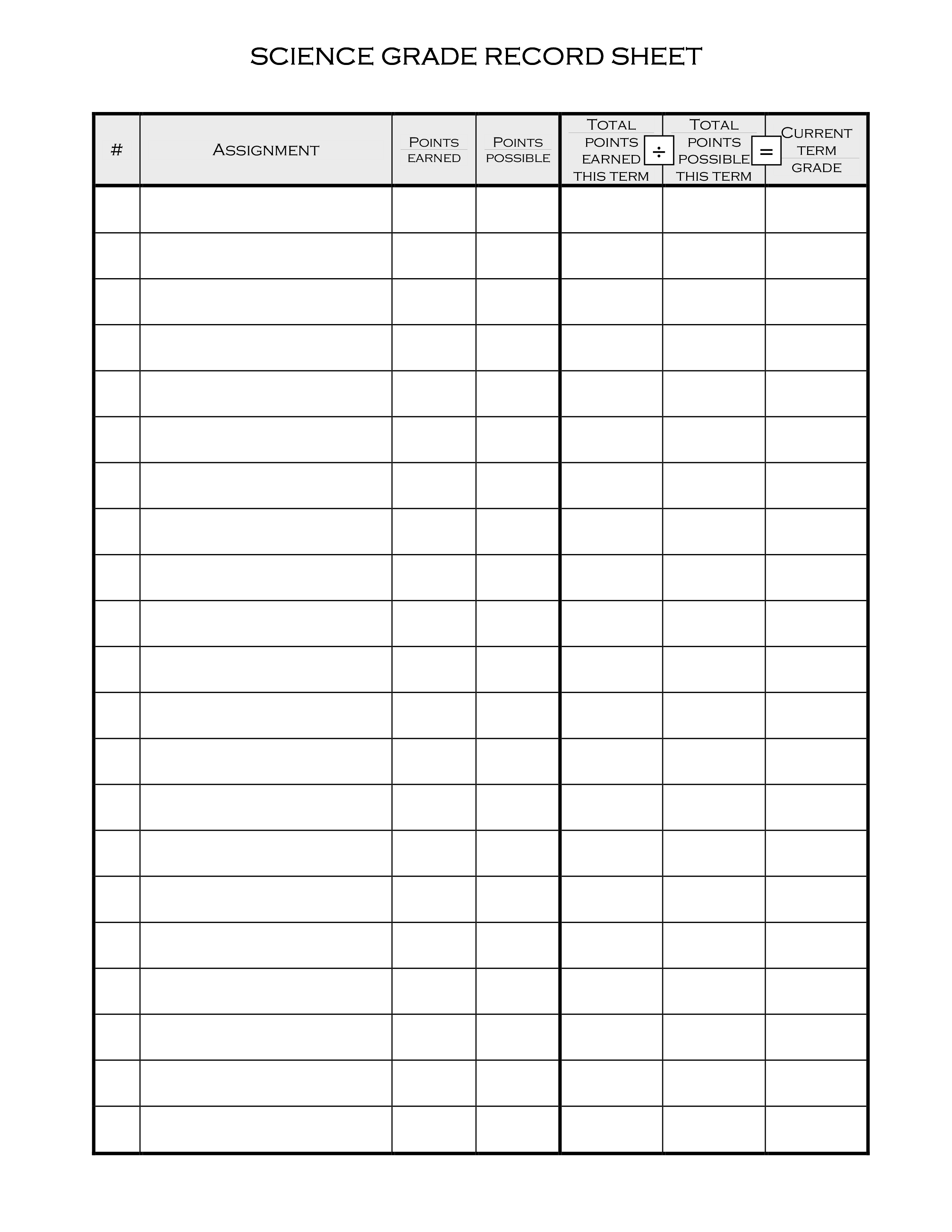 Record Sheet Allbusinesstemplates Com