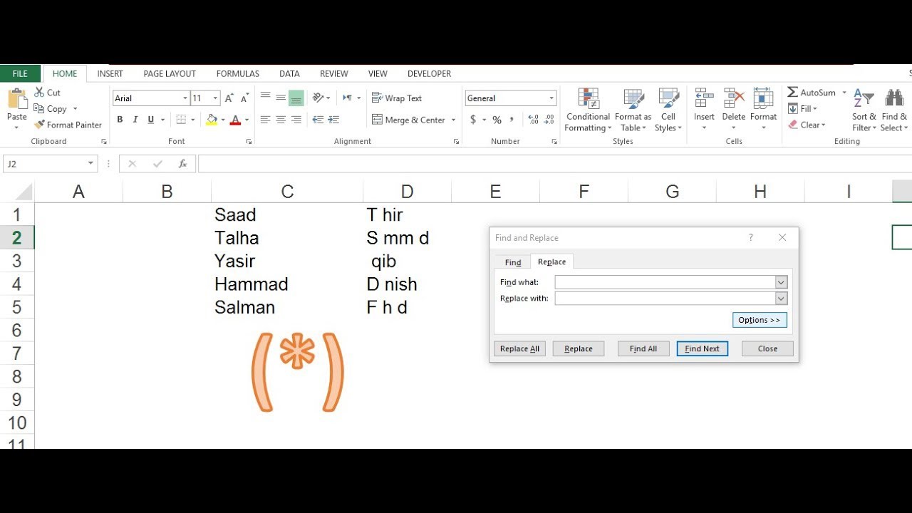 Remove Unwanted Characters In Ms Excel Youtube