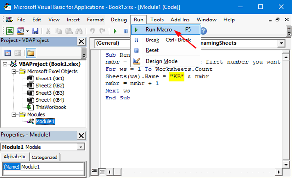 Rename Multiple Sheets In Excel Vba Password Recovery