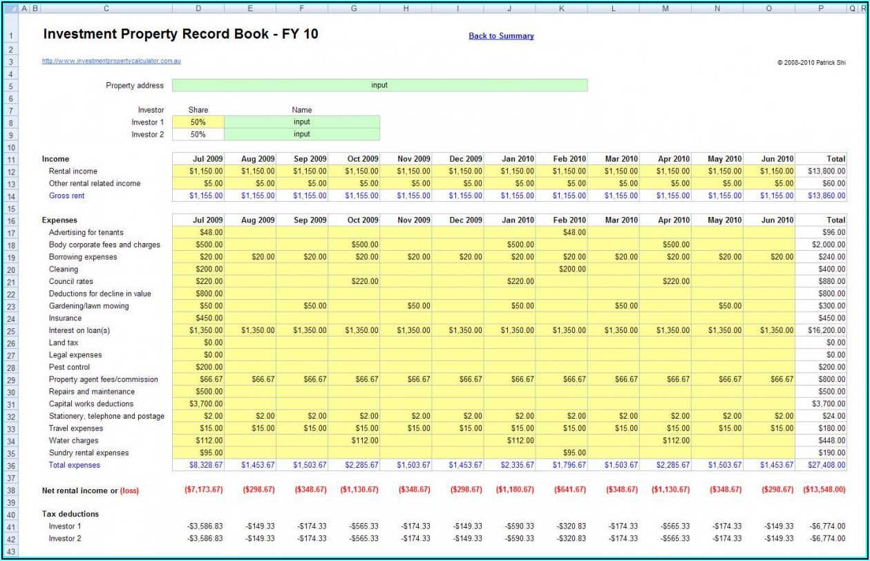 Rental Property Balance Sheet In Excel 2 Methods Free Template