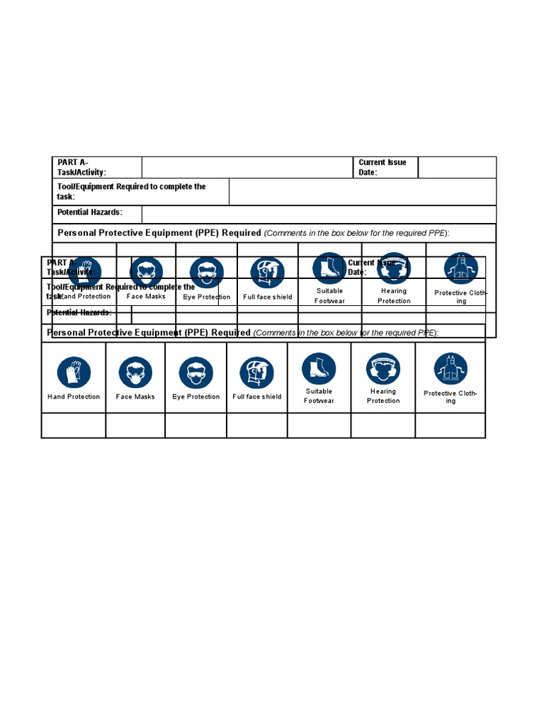 Safe Work Instruction Template