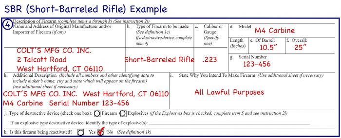 Sbr Form 1 Consultation Help Atf Form 1 Filing Assistance