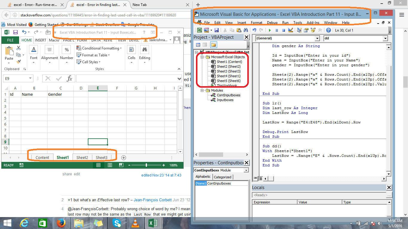 Set Sheets Vba Excel