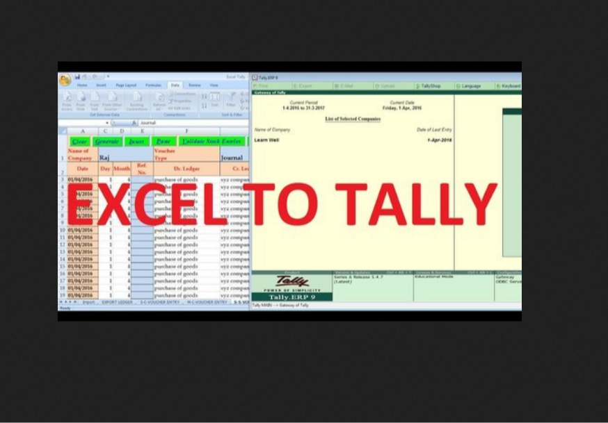 Single User Excel To Tally Converter Accounting Software For Windows