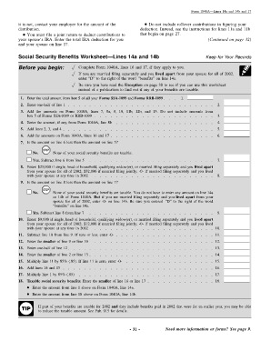 Social Security Benefits Worksheet 2021 Pdf