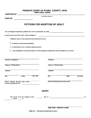 Stepparent Adoption Forms Fill Online Printable Fillable Blank