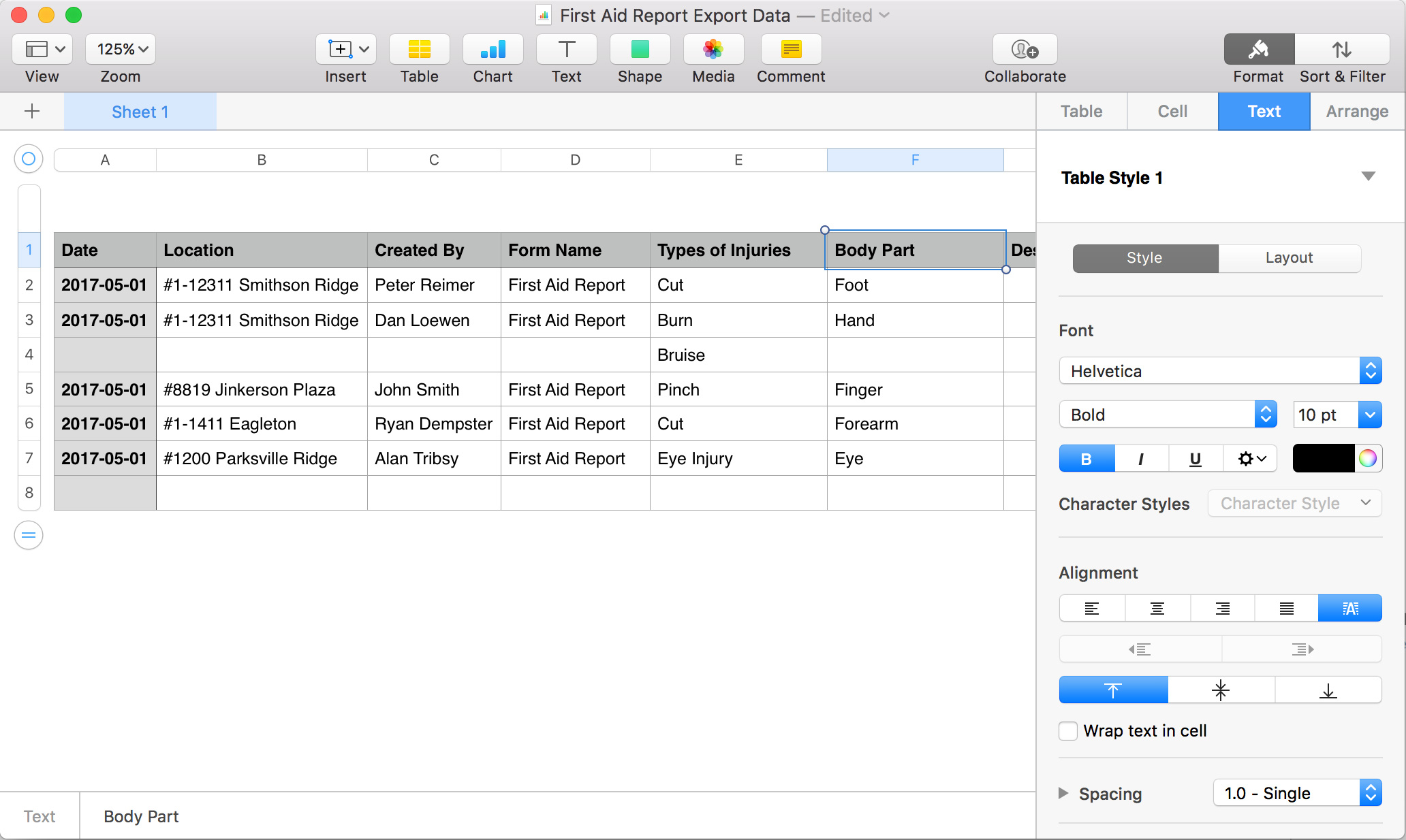 Store Layout In Excel Spreadsheet Download Scientific Diagram