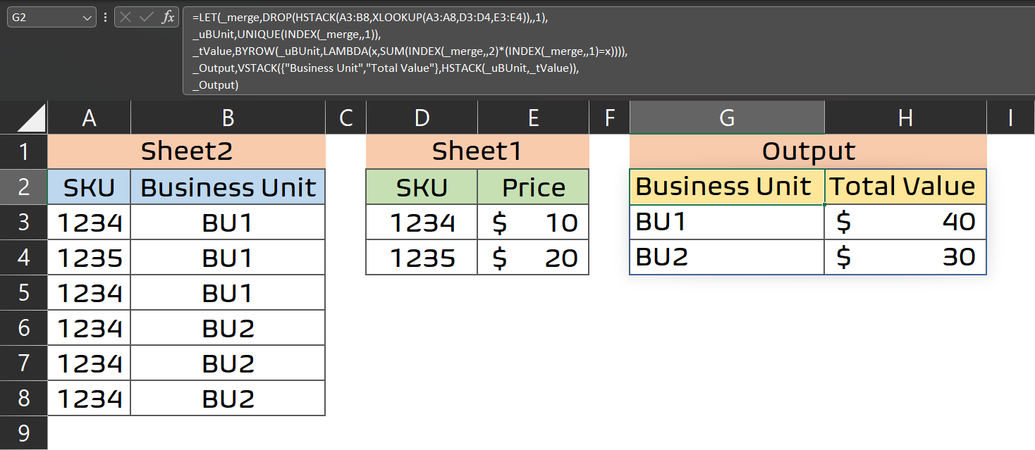 Summing Lookups And Multiple Sheets In Excel Stack Overflow