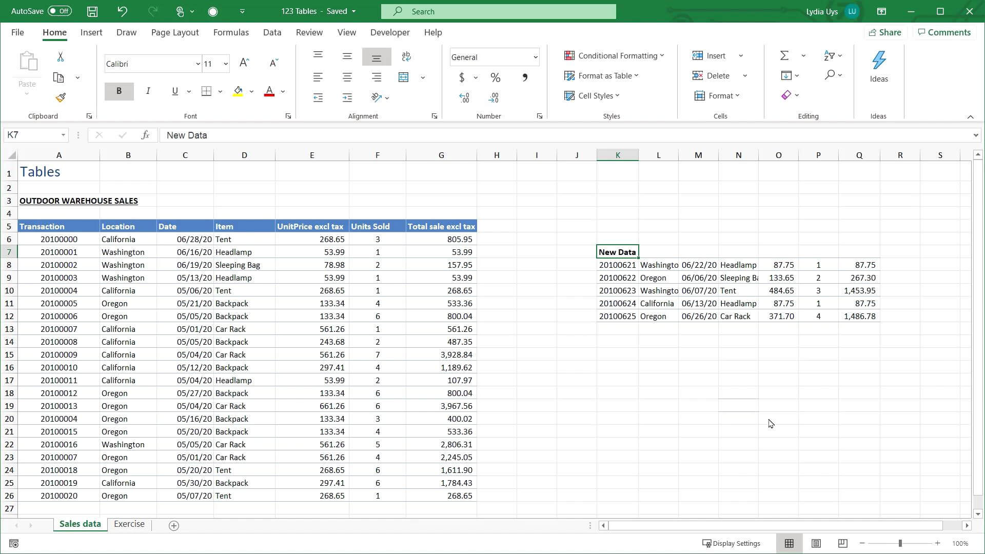 Tables How To Convert Data Into A Table Excel For Accounting