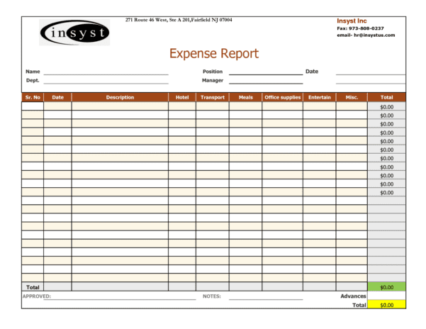 The Company S Daily Expenses Schedule Excel Template And Google Sheets