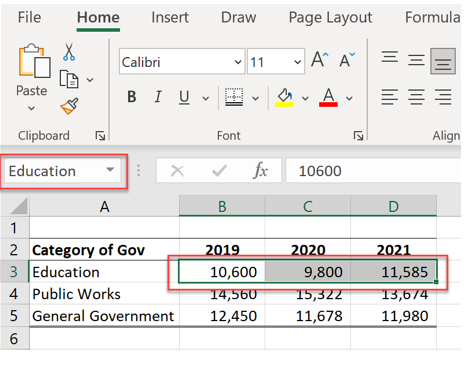 Using Range Names In Excel Extra Credit