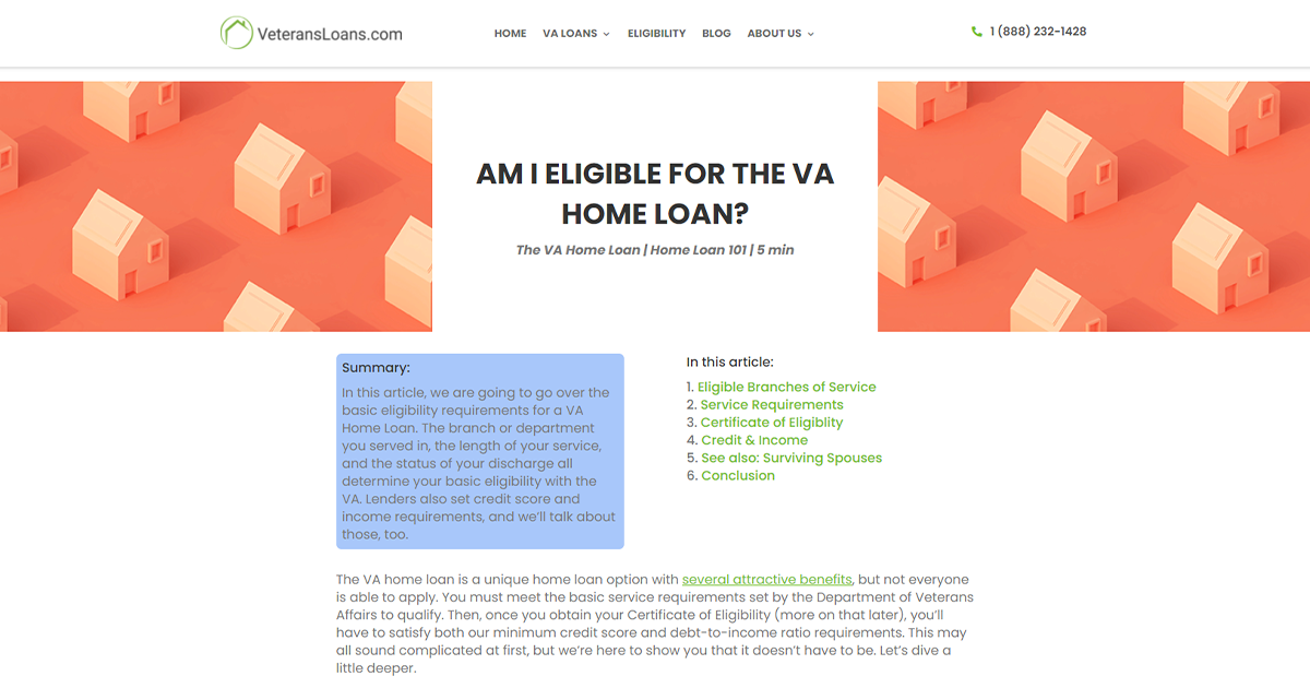 Va Home Loan Eligibility For Pennsylvania Veterans