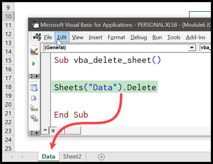 Vba Delete Sheet How To Delete Sheet In Excel Using Vba Code