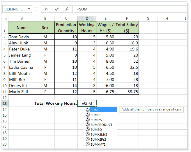 View Worksheet Excel 2013 W3resource