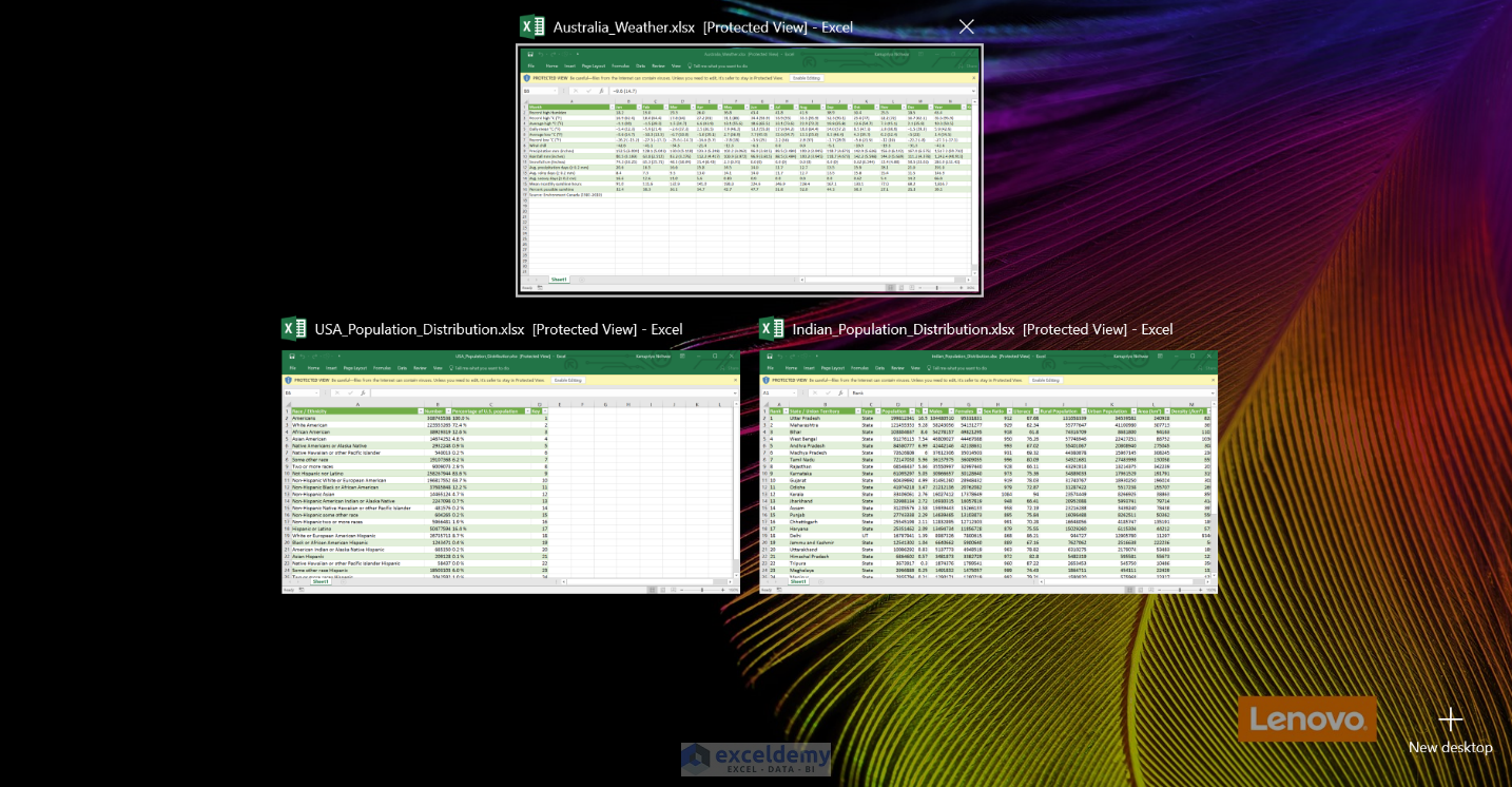 Viewing Multiple Workbooks Synchronous Scrolling In Excel