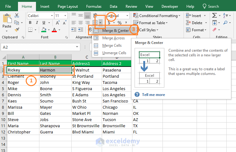 What Is The Hotkey For Merge And Center In Excel Hopdecrew