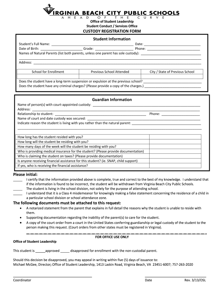 5 Essential Documents for Full Custody Filing